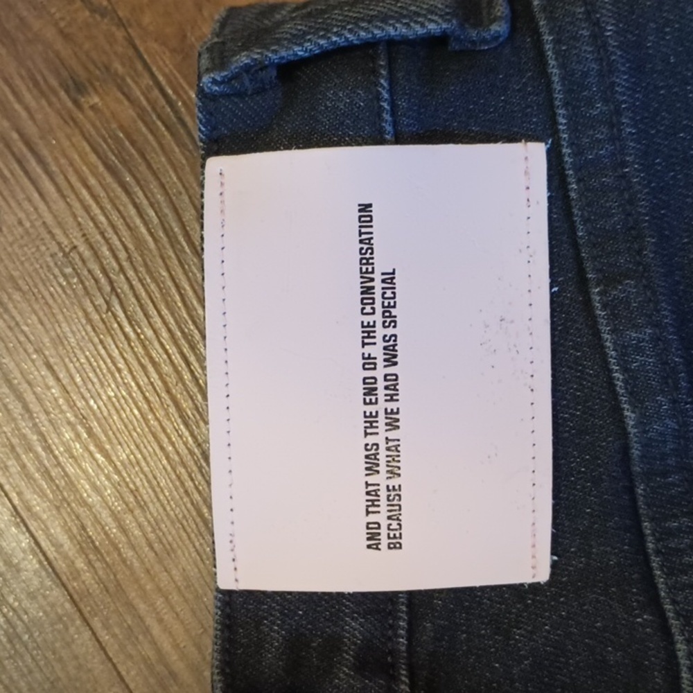 Lost Daze Black Stretchy High Waisted Bronco Detail Straight Leg Jeans A1 - Picture 10 of 10